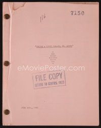 7y136 YOU'RE A LUCKY FELLOW, MR SMITH script June 15, 1943, screenplay by Barzman, Lantz & Riley!