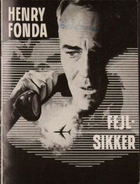 7y145 FAIL SAFE Danish program '65 the shattering worldwide bestseller directed by Sidney Lumet!