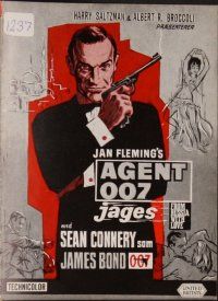7y148 FROM RUSSIA WITH LOVE Danish program '64 Sean Connery is Ian Fleming's James Bond 007!