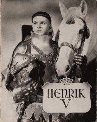 7y153 HENRY V Danish program '46 Laurence Olivier in William Shakespeare's classic play!