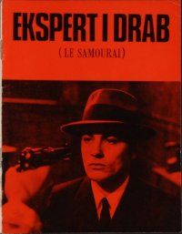 7y160 LE SAMOURAI Danish program '68 Jean-Pierre Melville film noir classic starring Alain Delon!