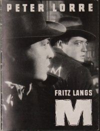 7y161 M Danish program R60 Fritz Lang classic, Peter Lorre, cool different images!
