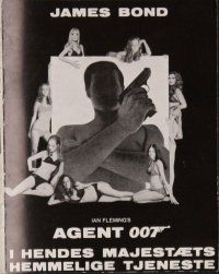 7y168 ON HER MAJESTY'S SECRET SERVICE Danish program '69 Lazenby's only appearance as James Bond!