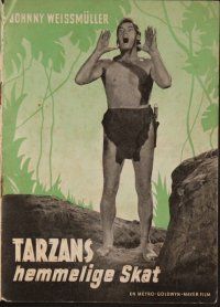 7y177 TARZAN'S SECRET TREASURE Danish program '46 Johnny Weissmuller, O'Sullivan & Sheffield!