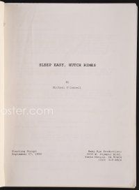 7y125 SLEEP EASY, HUTCH RIMES revised shooting script Sep 27, 1999, screenplay by Michael O'Connell