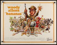 7z247 BANANAS 1/2sh '71 great artwork of Woody Allen by E.C. Comics artist Jack Davis!
