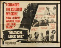 7z264 BLACK LIKE ME 1/2sh '64 Carl Lerner, James Whitmore, know what it feels like to be black!