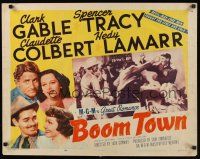 7z269 BOOM TOWN style A 1/2sh R56 Clark Gable, Spencer Tracy, Claudette Colbert, Hedy Lamarr!