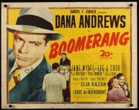 7z270 BOOMERANG 1/2sh '47 close up of Dana Andrews, Elia Kazan film noir!