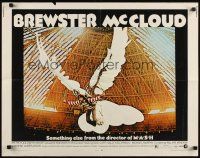7z276 BREWSTER McCLOUD 1/2sh '71 Robert Altman, Bud Cort with wings in the Astrodome!