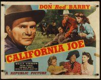 7z288 CALIFORNIA JOE style A 1/2sh '43 close up of Don 'Red' Barry, Twinkle Watts, Wally Vernon!