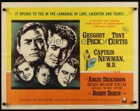 7z294 CAPTAIN NEWMAN, M.D. 1/2sh '64 Gregory Peck, Tony Curtis, Angie Dickinson, Bobby Darin!