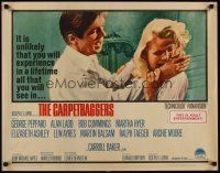 7z298 CARPETBAGGERS 1/2sh '64 great close up of Carroll Baker biting George Peppard's hand!