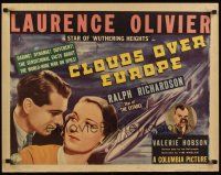7z304 CLOUDS OVER EUROPE 1/2sh '39 Laurence Olivier, Valerie Hobson, Ralph Richardson!