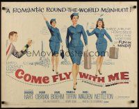 7z309 COME FLY WITH ME 1/2sh '63 sexy airline hostesses, a romantic round-the-world manhunt!