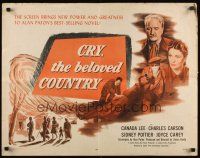 7z320 CRY THE BELOVED COUNTRY 1/2sh '52 Canada Lee, Charles Carson!