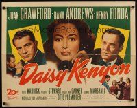 7z323 DAISY KENYON 1/2sh '47 Joan Crawford, Henry Fonda, Dana Andrews, directed by Otto Preminger!