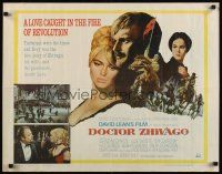7z344 DOCTOR ZHIVAGO 1/2sh '65 Omar Sharif, Julie Christie, David Lean English epic, Terpning art!