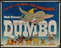 7z346 DUMBO 1/2sh R72 colorful art from Walt Disney circus elephant classic!