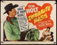 7z347 DYNAMITE PASS style A 1/2sh '50 Tim Holt, Richard Martin & Lynne Roberts in western action!