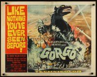7z396 GORGO 1/2sh '61 great artwork of giant monster terrorizing city by Joseph Smith!
