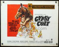7z403 GYPSY COLT 1/2sh R71 art of Ward Bond, Frances Dee, young Donna Corcoran & wild stallion!