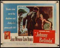 7z452 JOHNNY BELINDA style A 1/2sh '48 Jane Wyman, Lew Ayres, shame came out of the shadows!