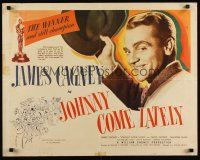 7z453 JOHNNY COME LATELY 1/2sh '43 great image of James Cagney tipping his hat!