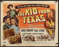 7z460 KID FROM TEXAS style B 1/2sh '49 Audie Murphy as Billy the Kid, Gale Storm!