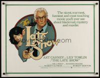 7z477 LATE SHOW 1/2sh '77 great artwork of Art Carney & Lily Tomlin by Richard Amsel!