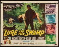 7z503 LURE OF THE SWAMP 1/2sh '57 two men & a super sexy woman find their destination is Hell!