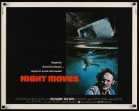 7z540 NIGHT MOVES 1/2sh '75 cool artwork of Gene Hackman & sexy diver!