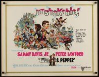 7z596 SALT & PEPPER 1/2sh '68 great artwork of Sammy Davis, Jr. & Peter Lawford by Jack Davis!