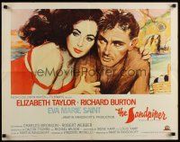 7z600 SANDPIPER 1/2sh '65 great different art of Elizabeth Taylor & Richard Burton!
