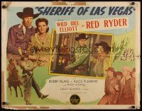 7z615 SHERIFF OF LAS VEGAS style B 1/2sh '44 pretty Alice Fleming, Wild Bill Elliot as Red Ryder!