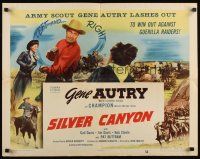 7z623 SILVER CANYON 1/2sh '51 cowboy Gene Autry lashes out left and right!
