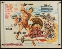 7z631 SLAVE 1/2sh '63 Il Figlio di Spartacus, art of Steve Reeves as the son of Spartacus!