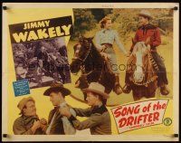 7z641 SONG OF THE DRIFTER 1/2sh '48 cowboy Jimmy Wakely on horseback, Dub Taylor, Mildred Coles!