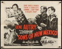 7z642 SONS OF NEW MEXICO 1/2sh R54 Gene Autry saves ranch from gambler's cunning!