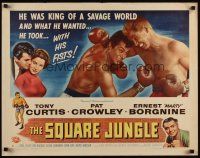 7z651 SQUARE JUNGLE style B 1/2sh '56 cool image of boxing Tony Curtis fighting in the ring!