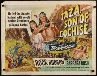 7z673 TAZA SON OF COCHISE style A 1/2sh '54 Rock Hudson as Native American, Barbara Rush!