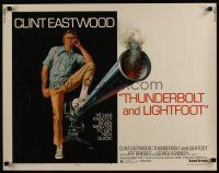 7z685 THUNDERBOLT & LIGHTFOOT style C 1/2sh '74 artwork of Clint Eastwood with HUGE gun!