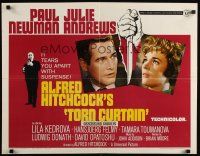 7z690 TORN CURTAIN 1/2sh '66 Paul Newman, Julie Andrews, Hitchcock tears you apart w/suspense!