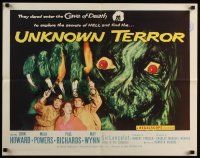7z702 UNKNOWN TERROR 1/2sh '57 they dared enter the Cave of Death to explore the secrets of HELL!