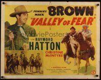 7z706 VALLEY OF FEAR 1/2sh '47 cowboy Johnny Mack Brown, Raymond Hatton!