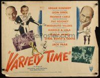 7z710 VARIETY TIME style A 1/2sh '48 radio M.C. Jack Paar hosts top RKO dance and comedy stars!