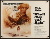 7z734 WHO'LL STOP THE RAIN 1/2sh '78 artwork of Nick Nolte & Tuesday Weld by Tom Jung!