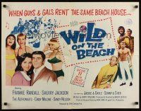 7z737 WILD ON THE BEACH 1/2sh '65 Frankie Randall, Sherry Jackson, Sonny & Cher, teen rock & roll!