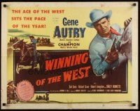 7z743 WINNING OF THE WEST 1/2sh '52 Gene Autry, the ace of the west, Champion!