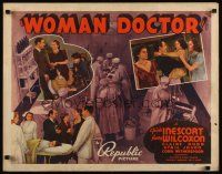 7z744 WOMAN DOCTOR style A 1/2sh '39 Frieda Inescort, Henry Wilcoxon, cool surgery image!
